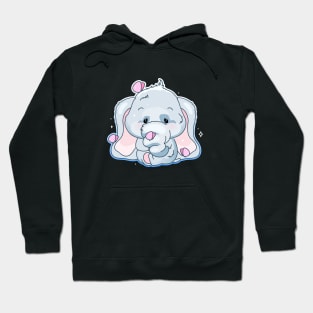 Baby elephant with butterflies Hoodie